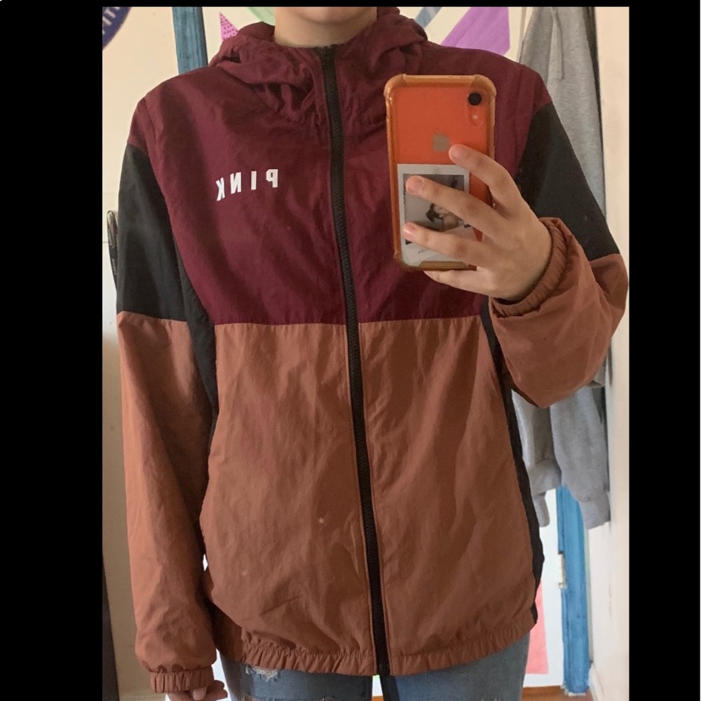 Pink wind breaker